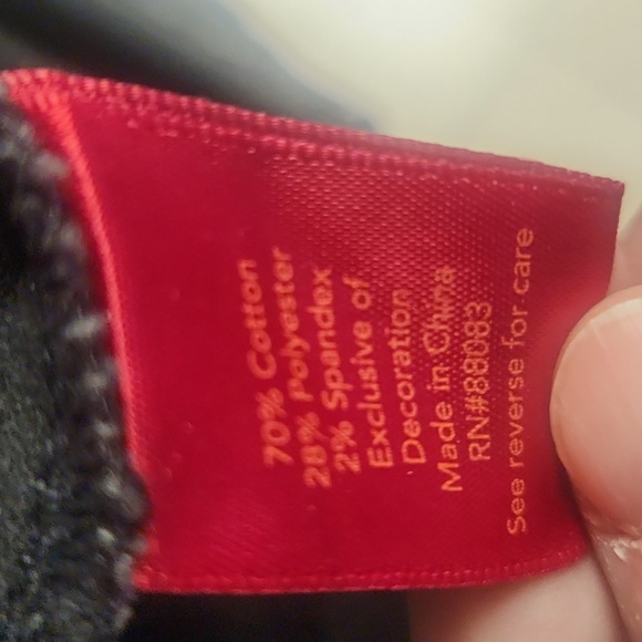 Jennifer Lopez Black/Gray Skinny Jeans/Jeggings Women's Size 10, GUC - Picture 6 of 6